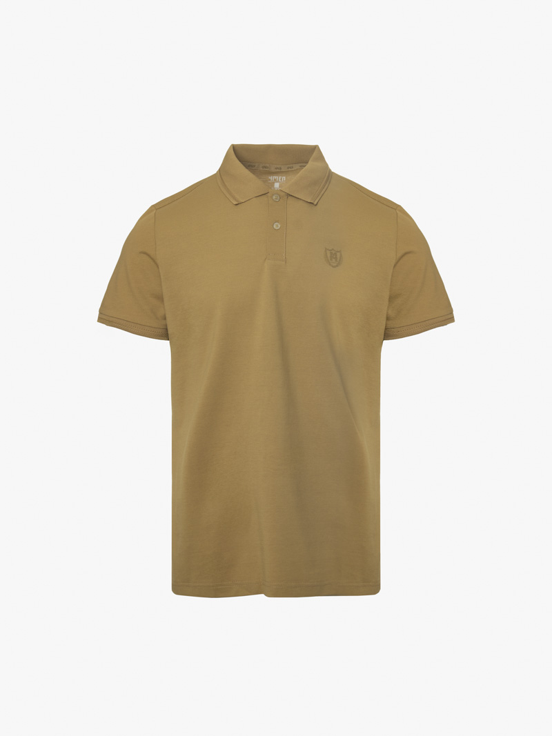 Áo Polo Modal In Logo M Form Slimfit PO157 Màu Be