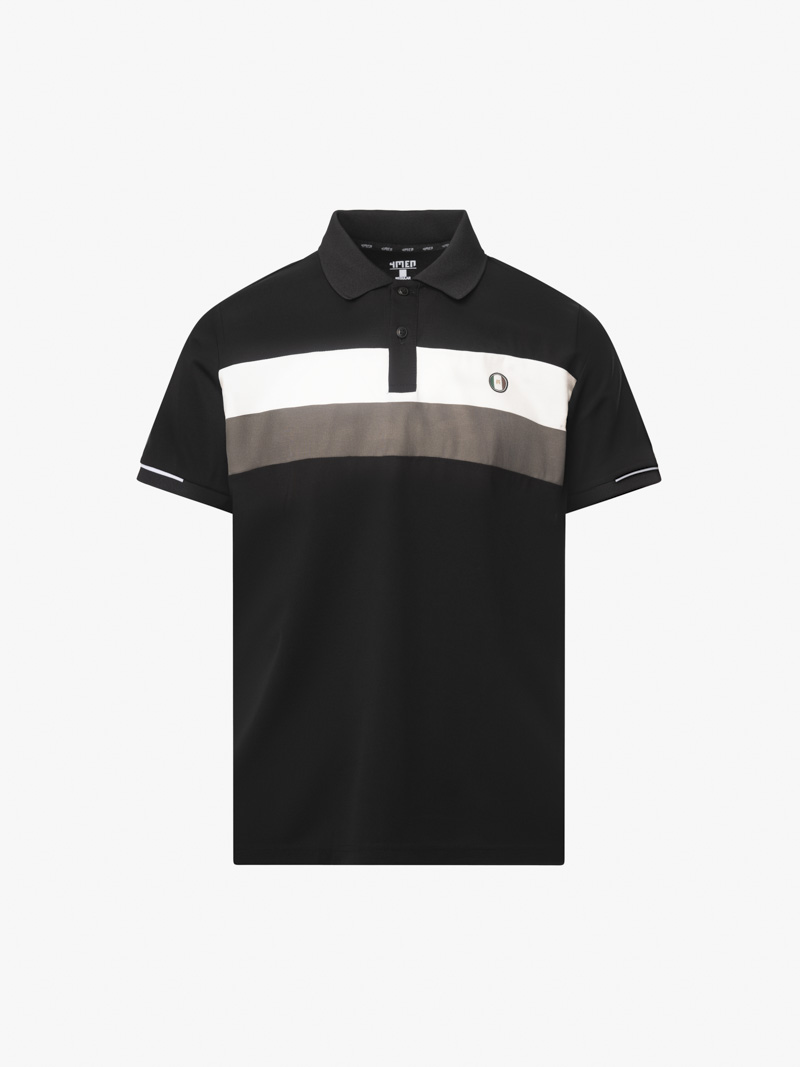 ao polo rayon in logo tron m form regular po164 mau den
