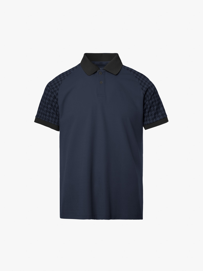 Áo Polo Rayon Nanh Sói Form Slimfit PO162 Màu Xanh Đen