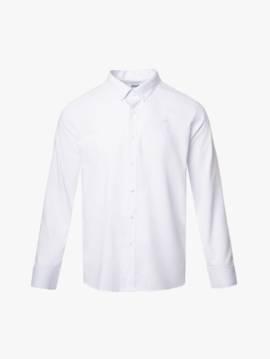 ao so mi caro han che nhan wrinkle x theu logo m o nguc form slimfit sm175