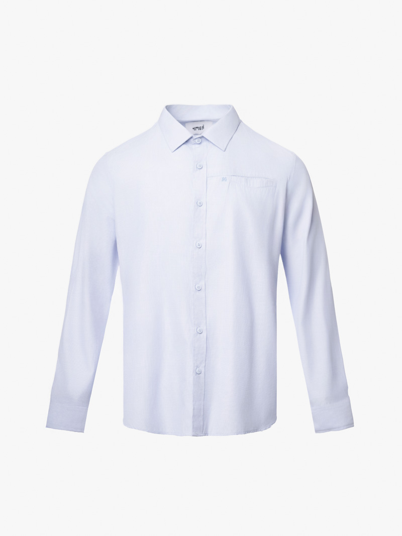 ao so mi soc han che nhan wrinkle x theu m o tui form slimfit sm174