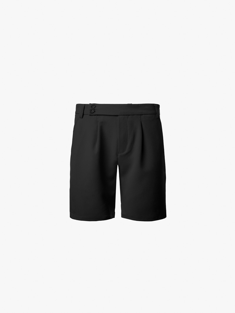 quan short linen xep ly form straight qs070
