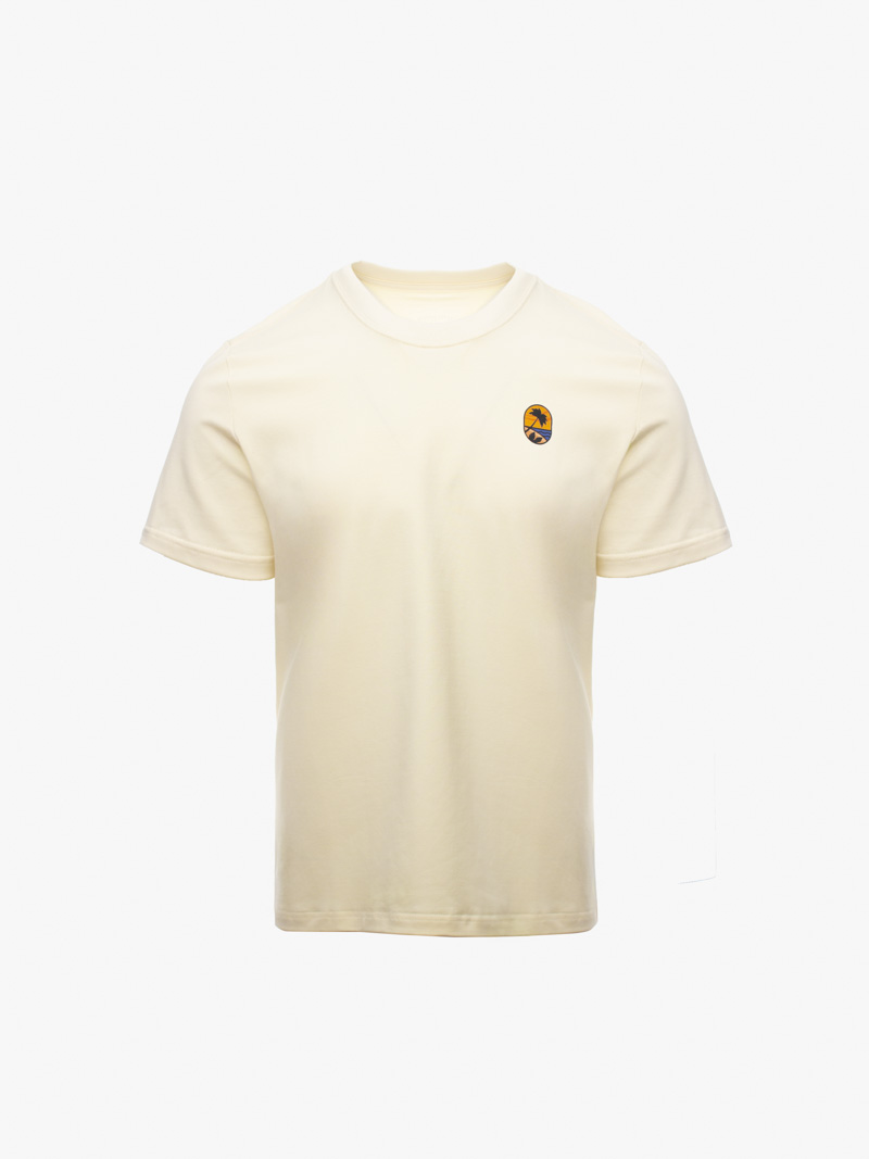 Áo Thun In Logo Bãi Biển Form Slimfit AT170 Màu Trắng