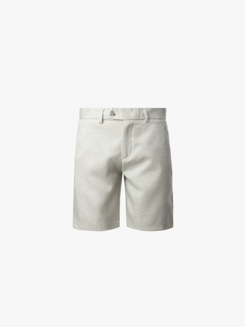 quan short linen tron form straight qs068