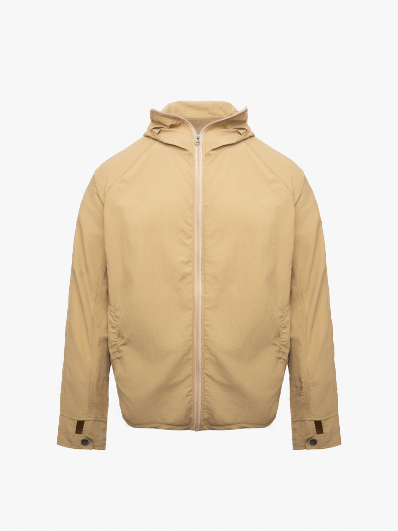 Áo Khoác Dù Chống Nắng UV-PROX 1 Lớp Trơn Form Regular AK072 Màu Be Đậm