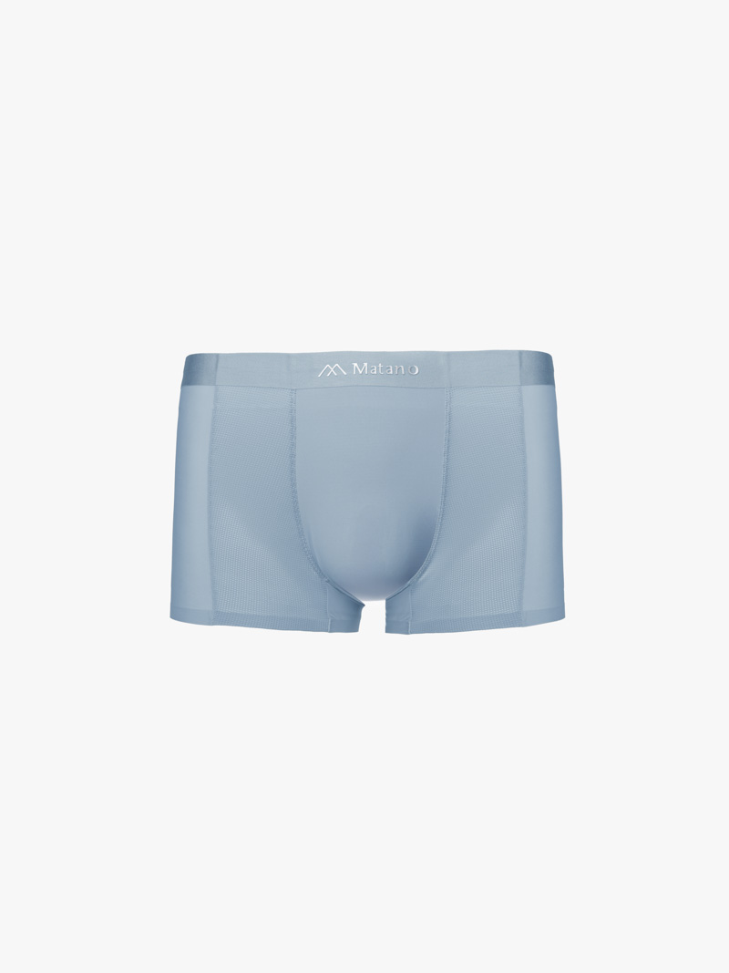 Quần Boxer Lụa Băng Phối Lưới Hai Bên QL068 Màu Xanh Biển