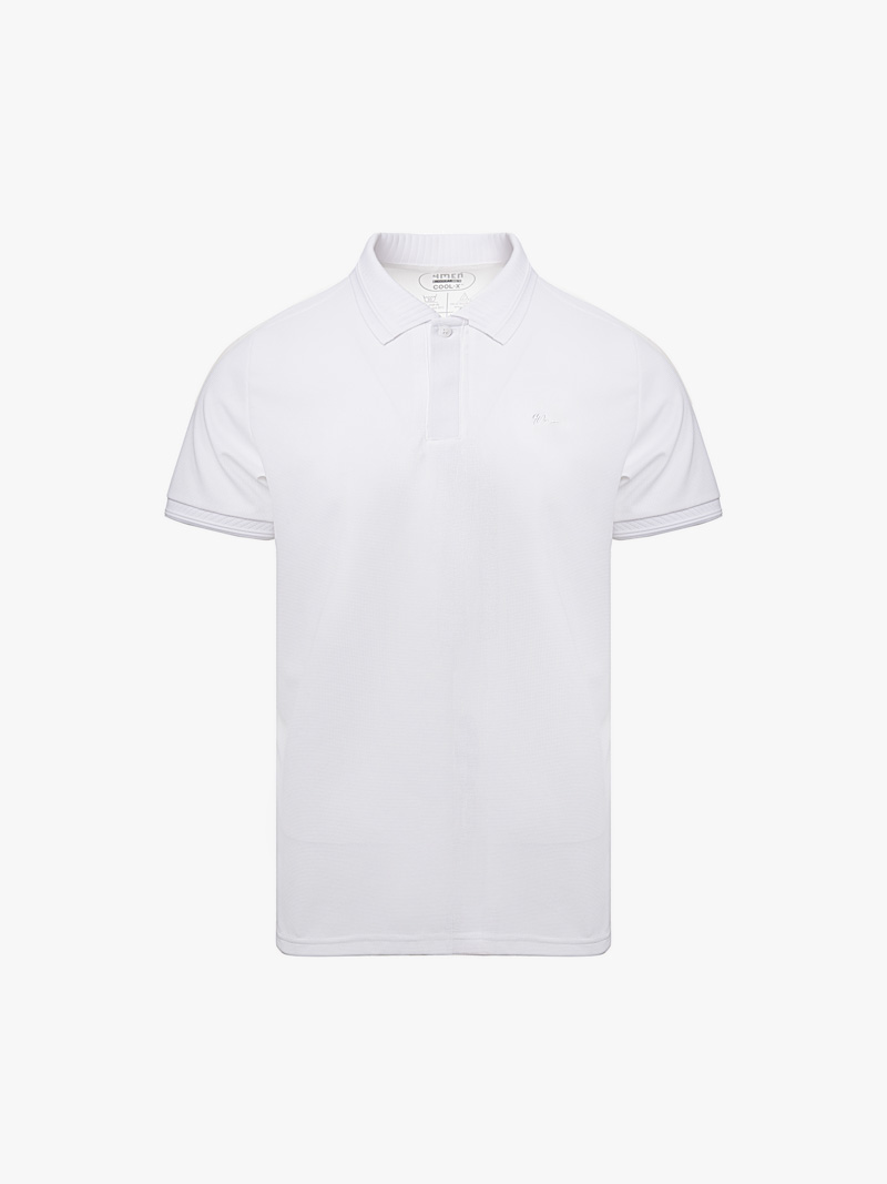 Áo Polo Cool-X Thêu 4M Form Regular PO167 Màu Trắng
