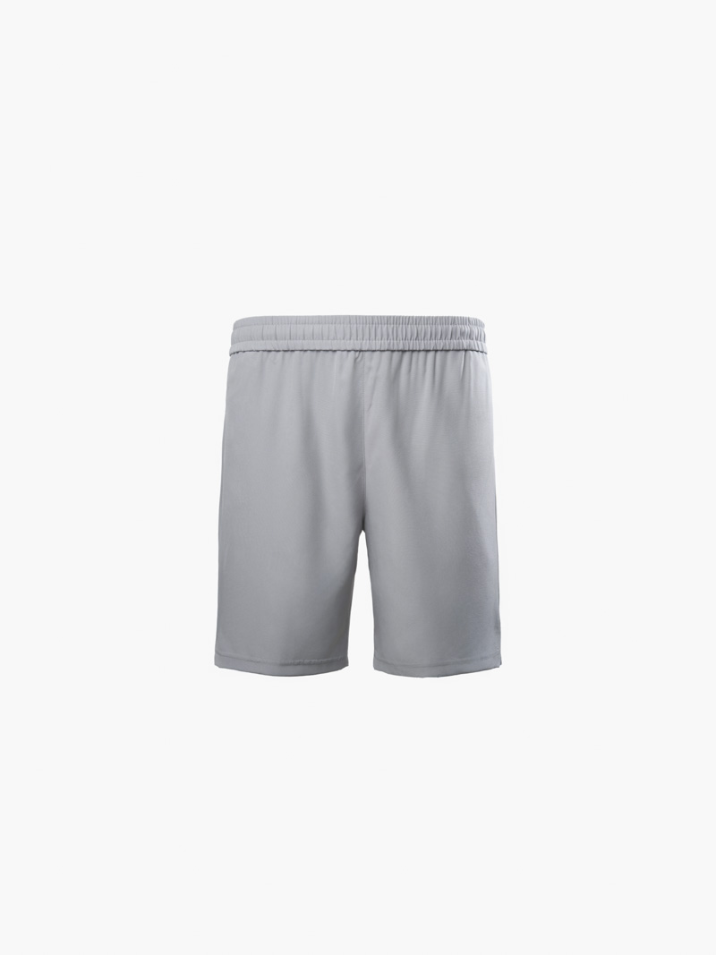 Quần Short Thể Thao In Chữ 4MEN ở Túi Form Relax Sport QS077 Màu Xám Nhạt