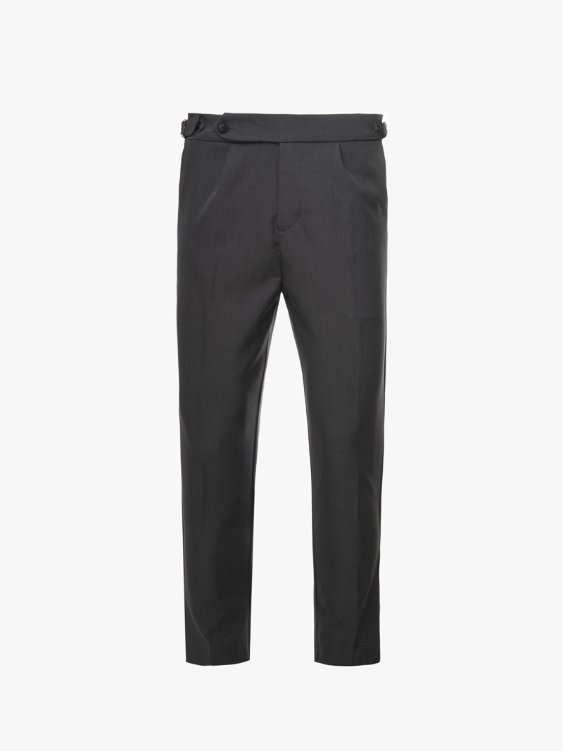 Quần Tây Sidetab Trơn Form Slimfit QT069 Màu Xám