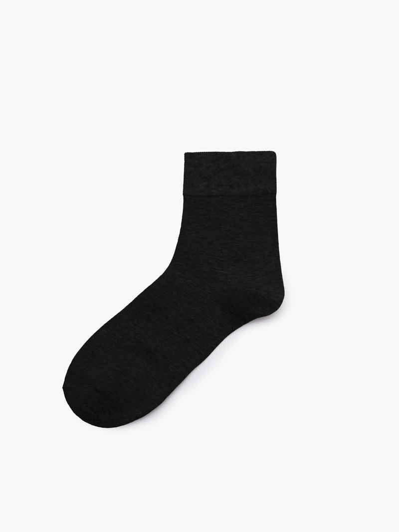 Vớ Thể Thao Cổ Cao Sợi Cotton Thấm Hút VO133 Màu Đen