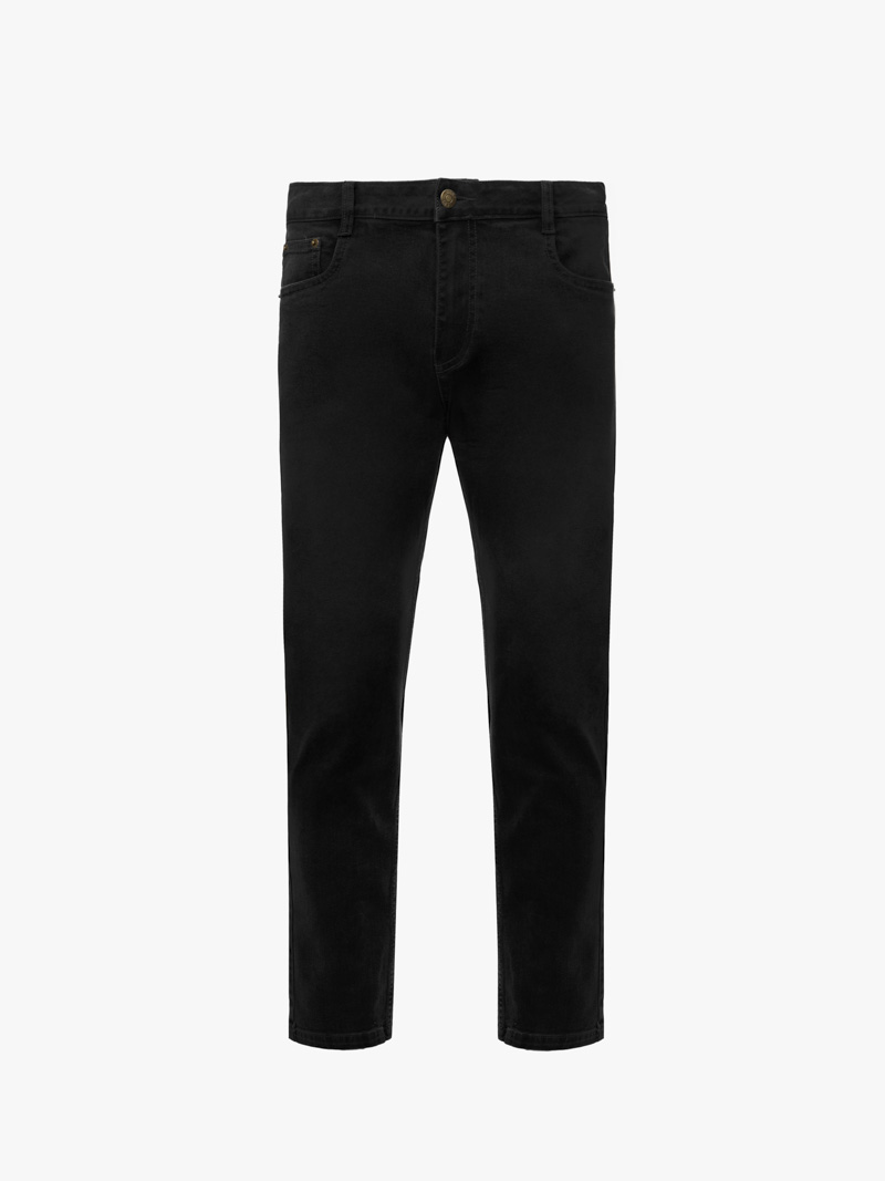 Quần Jean Diễu Túi Sau Form Slimfit QJ117 Màu Đen