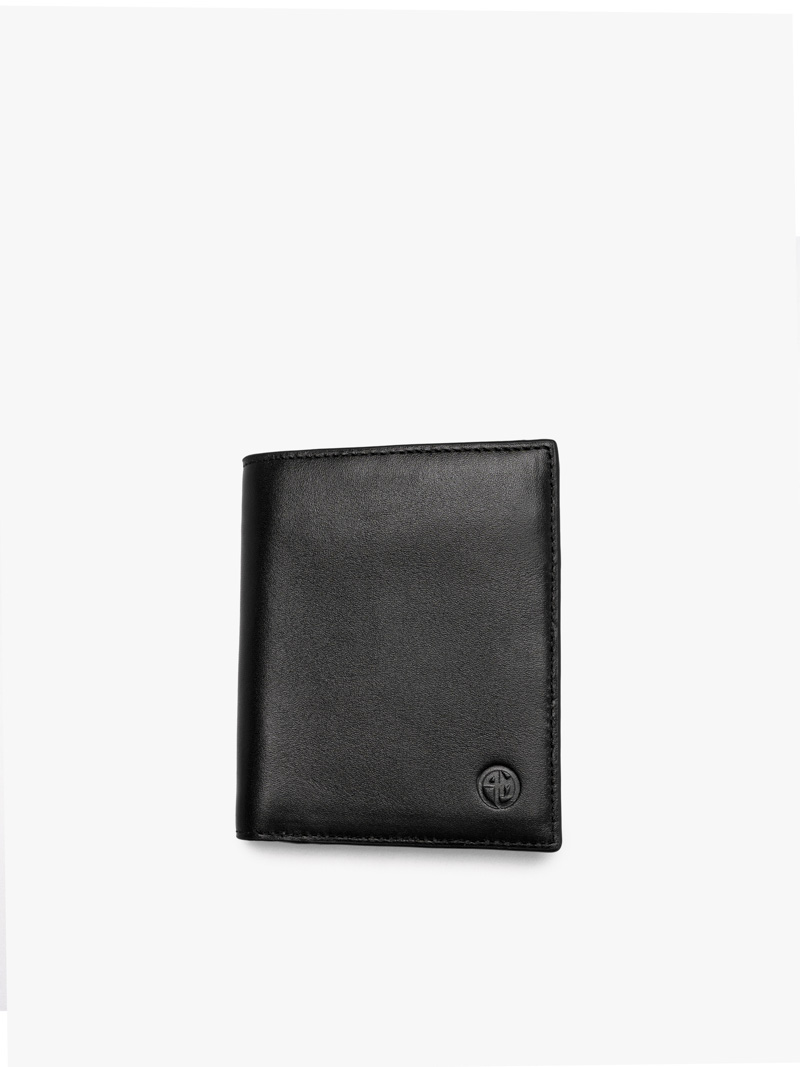 VÍ DA NAPPA KHÓA KÉO DÁNG ĐỨNG BV055 Màu Đen