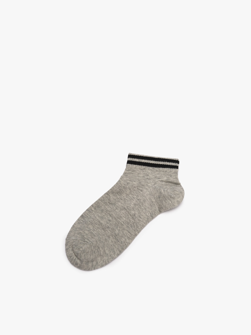 Vớ Nam cổ ngắn phối màu VO147 Màu Xám