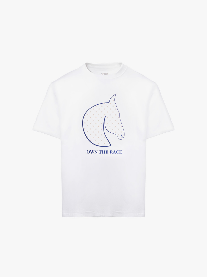 ao thun in dau ngua pattern form regular at183